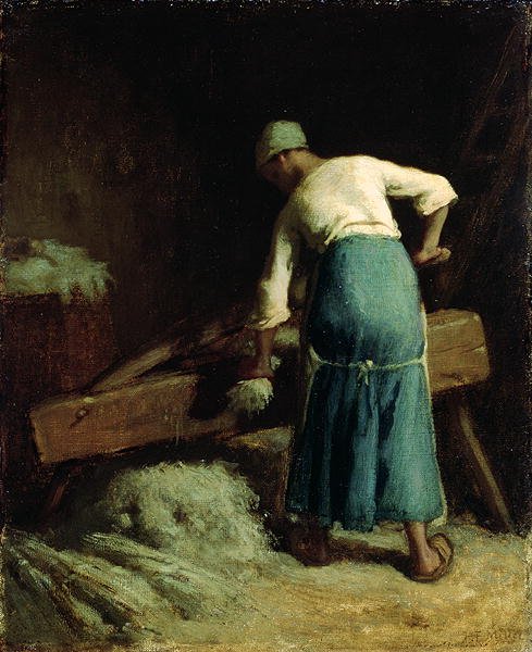 Breaking Flax, c.1850-51