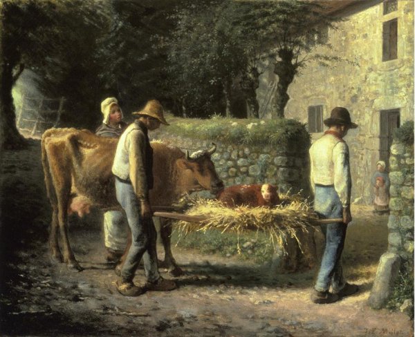 Peasants Bringing Home a Calf Born in the Fields