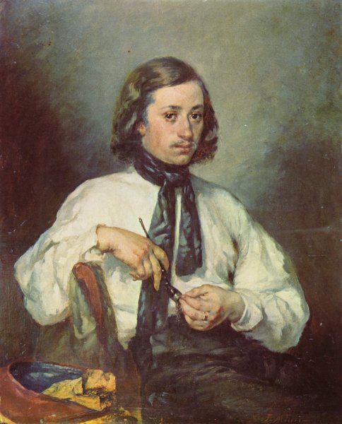 Portrait of Armand Ono, known as The Man with the Pipe, 1843