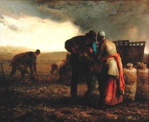 Jean-Francois Millet - The Potato Harvest, 1855